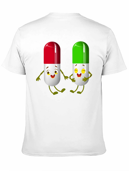 Pill Pals Graphic Tee - Black Cotton T-Shirt