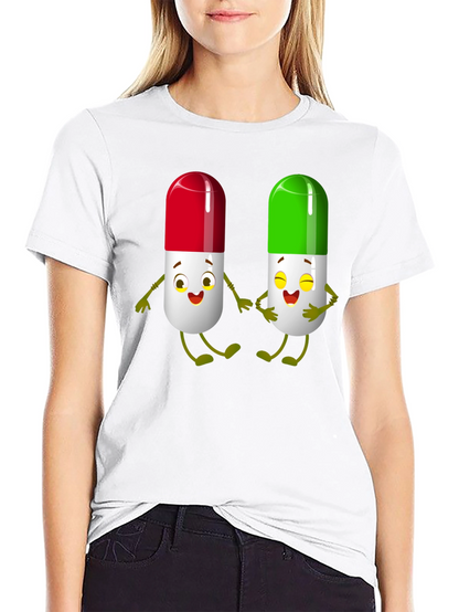 Pill Pals Graphic Tee - Black Cotton T-Shirt
