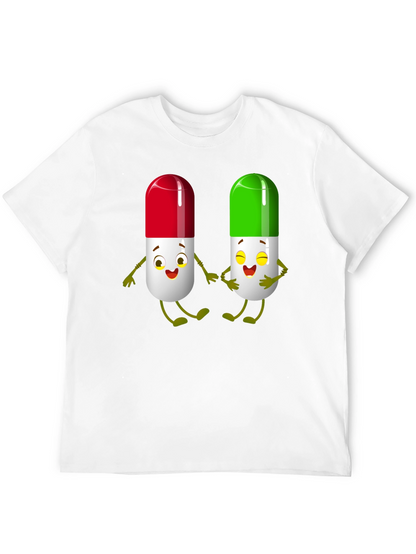 Pill Pals Graphic Tee - Black Cotton T-Shirt