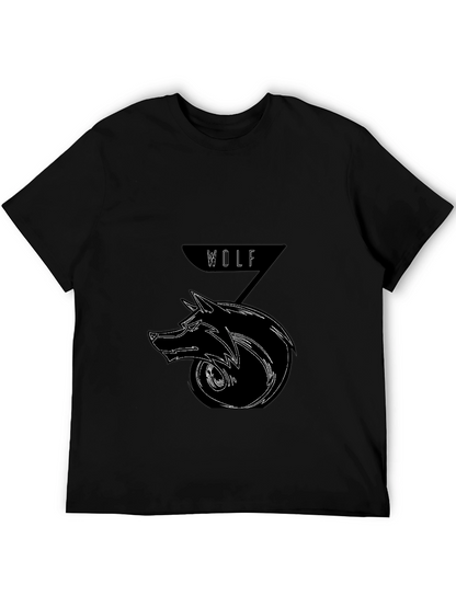 Wolf Graphic Black T-Shirt - Edgy Streetwear