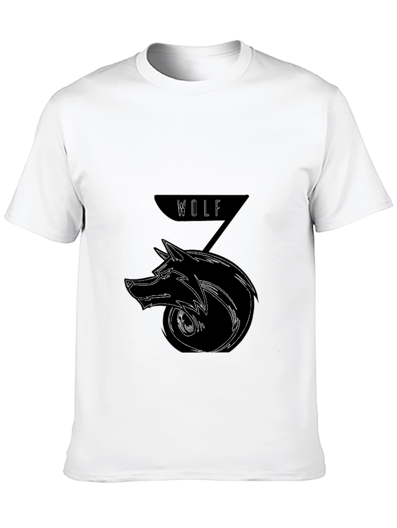 Wolf Graphic Black T-Shirt - Edgy Streetwear