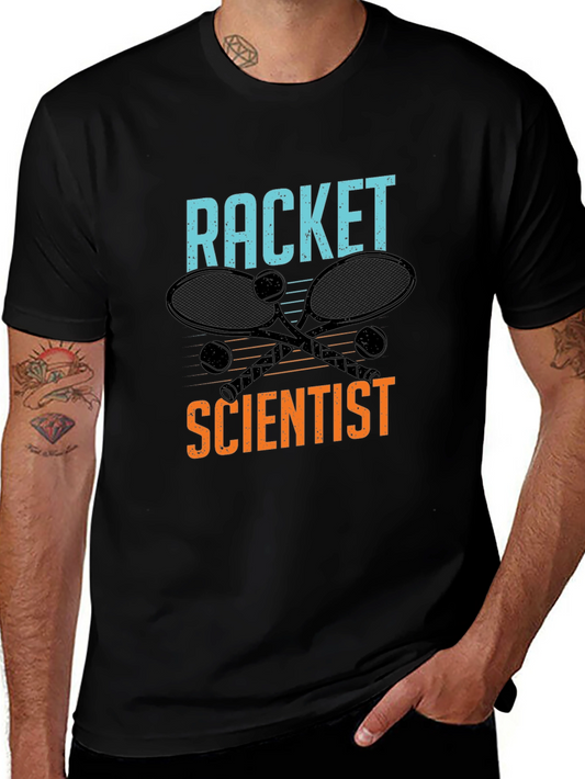 Racket Scientist Graphic Tee - Tennis Lover T-Shirt