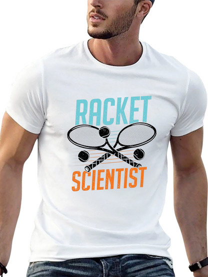 Racket Scientist Graphic Tee - Tennis Lover T-Shirt