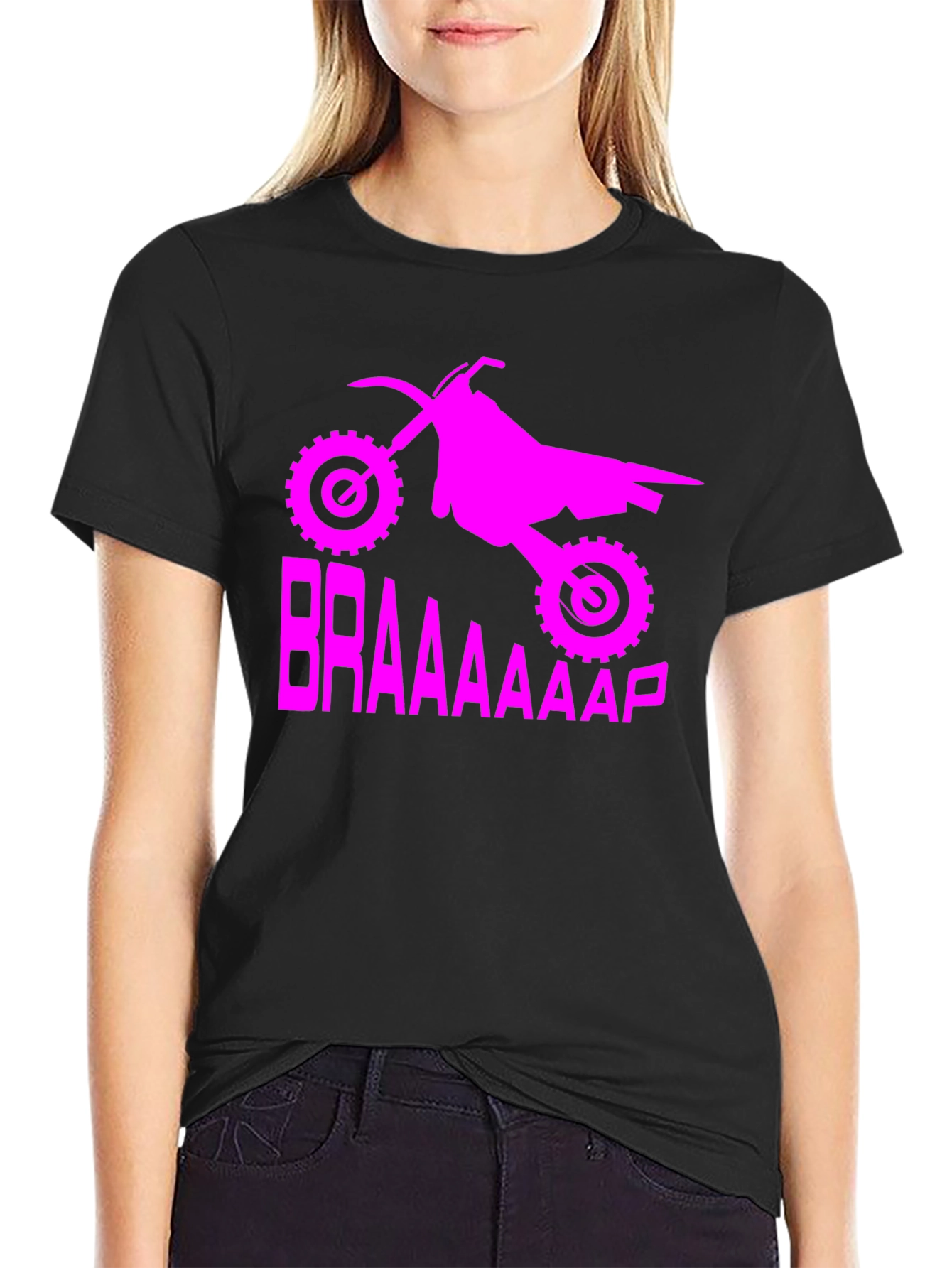 BRAAAP! Motocross Graphic T-Shirt - Black