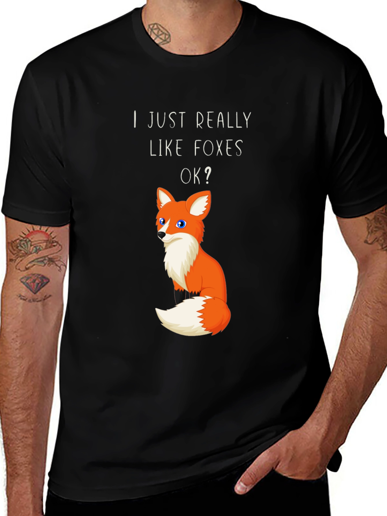 I Just Really Like Foxes OK? Graphic T-Shirt