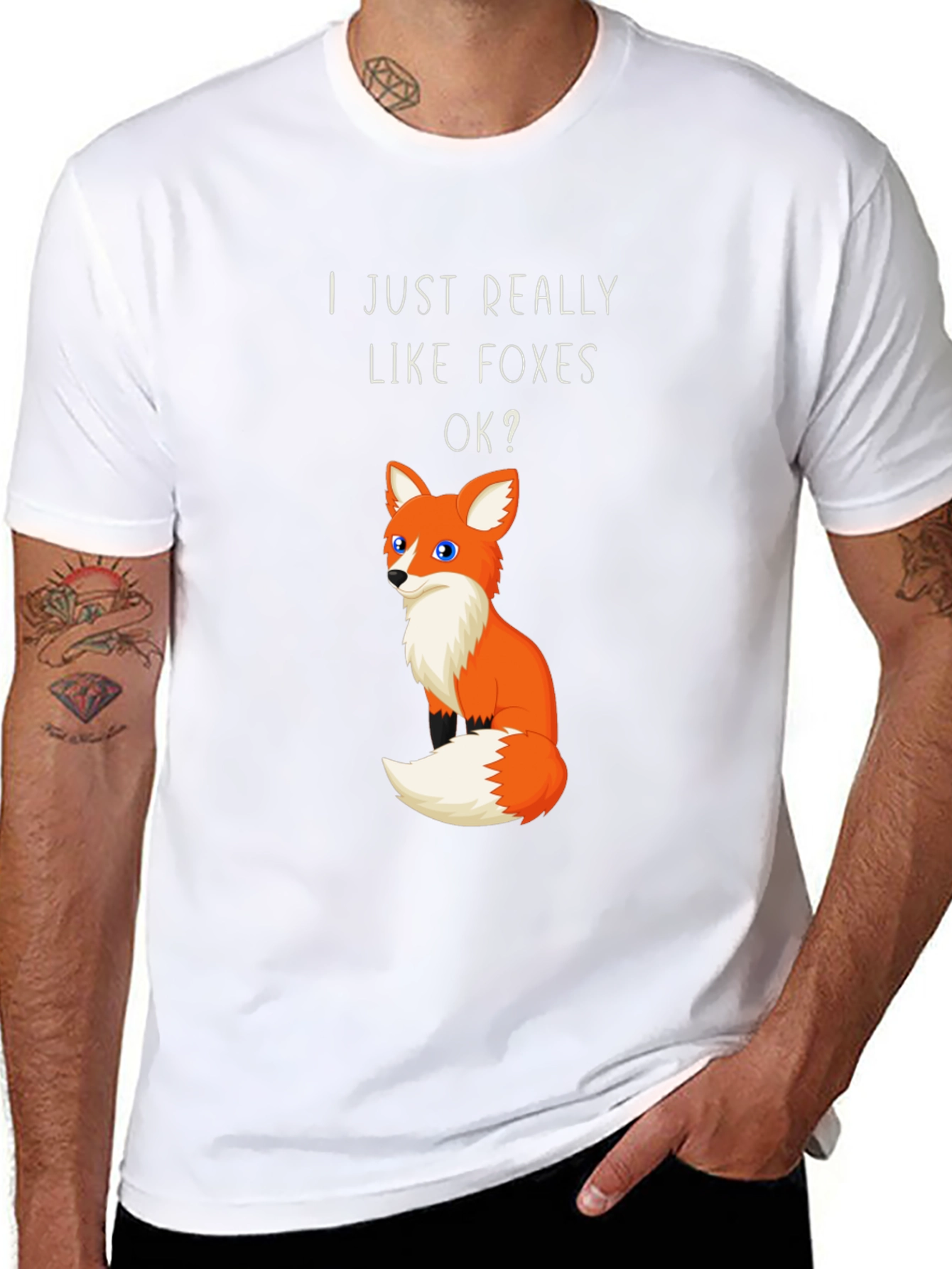 I Just Really Like Foxes OK? Graphic T-Shirt