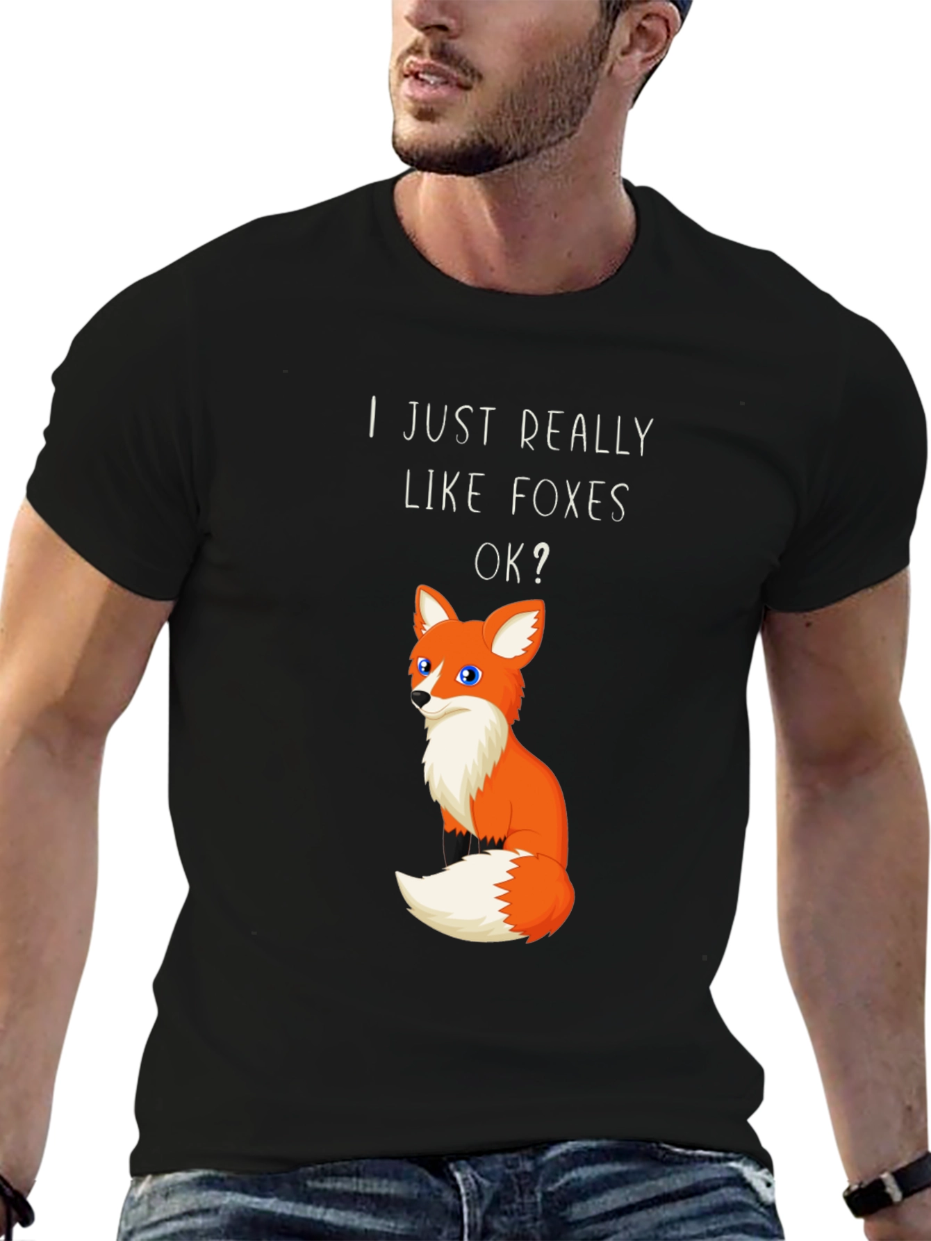 I Just Really Like Foxes OK? Graphic T-Shirt