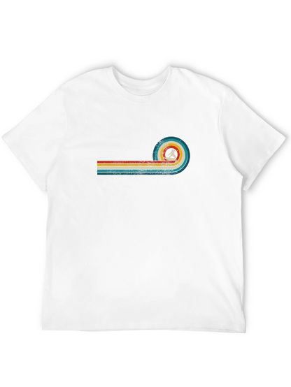 Retro Surfer Graphic Tee - Black Cotton T-Shirt