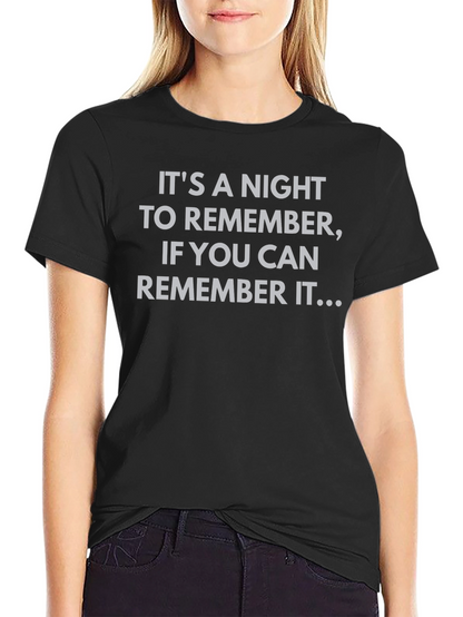 Humorous Graphic Tee - Night to Remember
