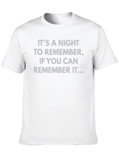Humorous Graphic Tee - Night to Remember