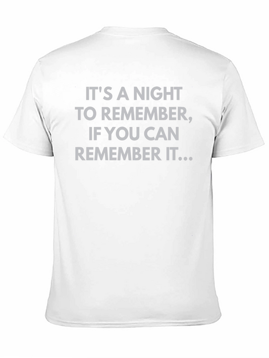 Humorous Graphic Tee - Night to Remember