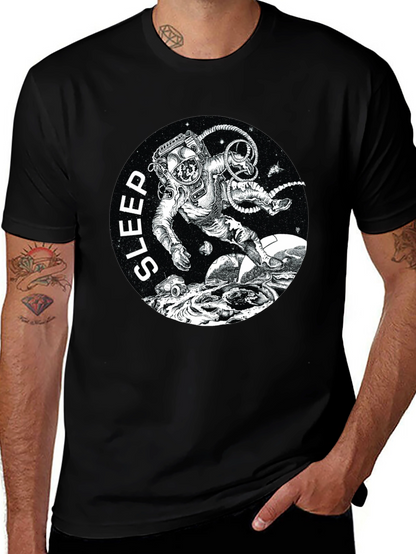 Sleep Astronaut Black T-Shirt