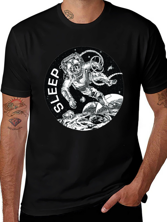 Sleep Astronaut Black T-Shirt