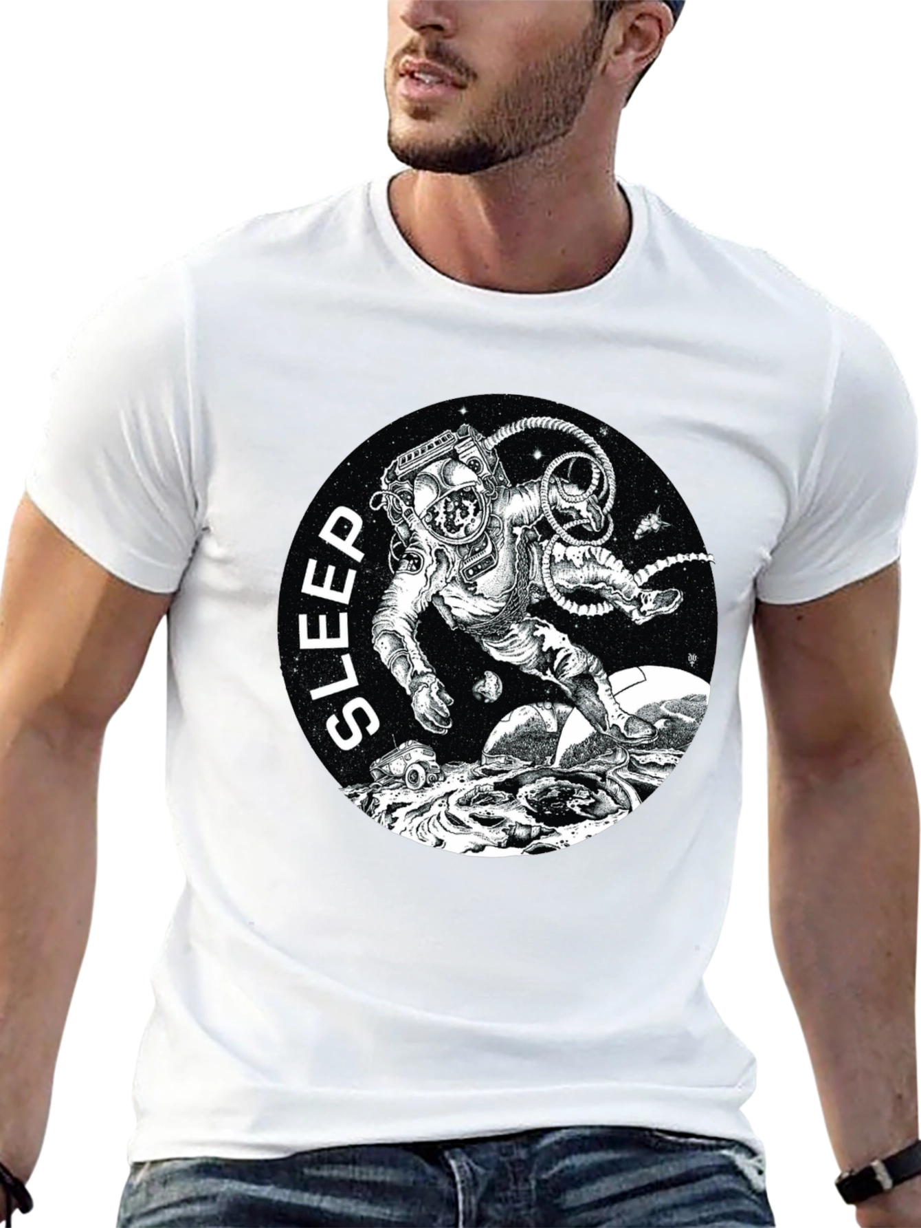 Sleep Astronaut Black T-Shirt