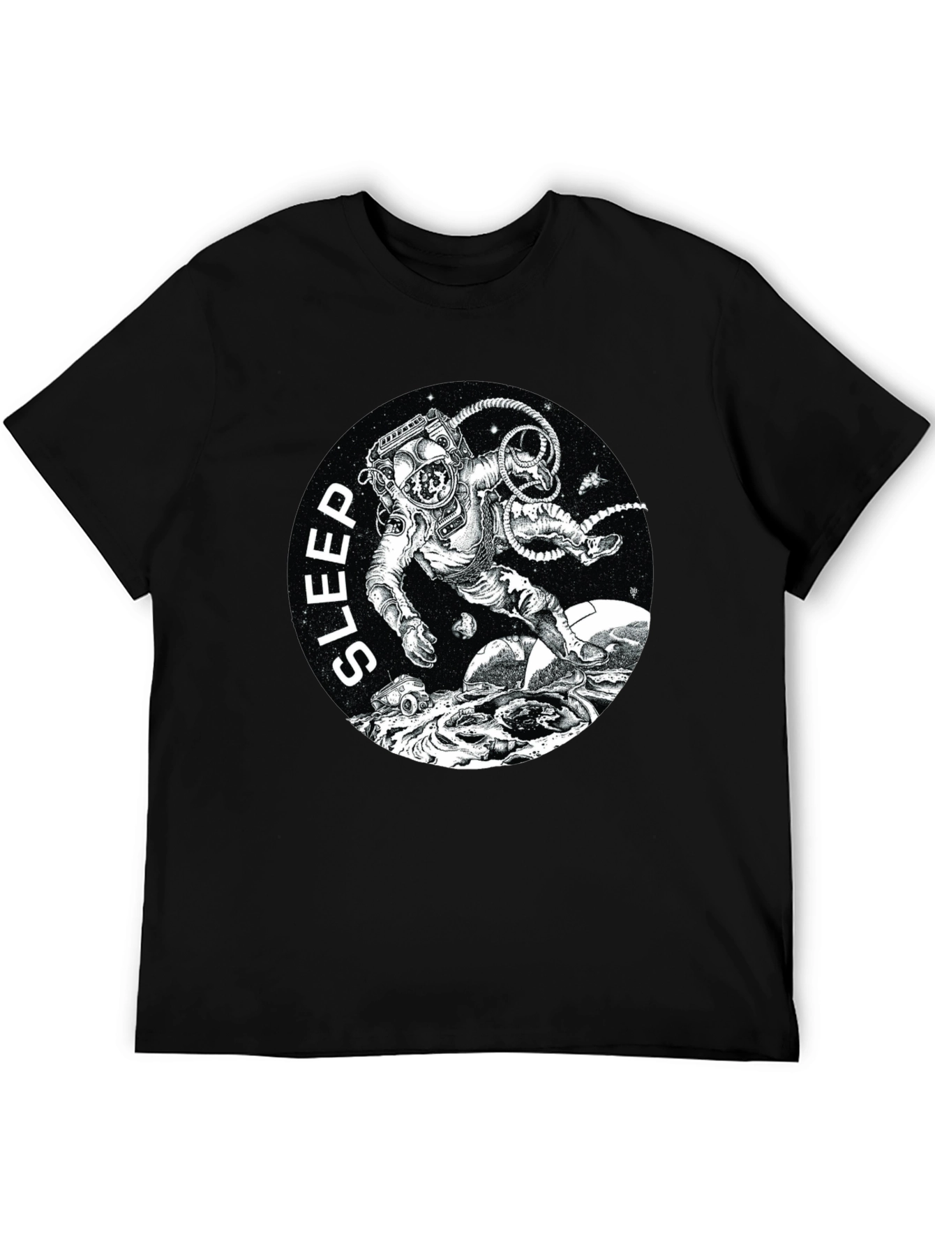 Sleep Astronaut Black T-Shirt
