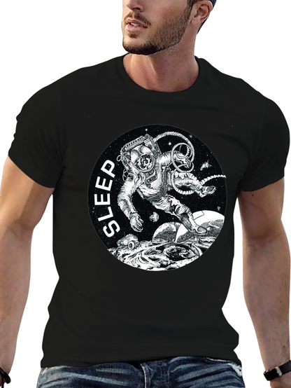 Sleep Astronaut Black T-Shirt
