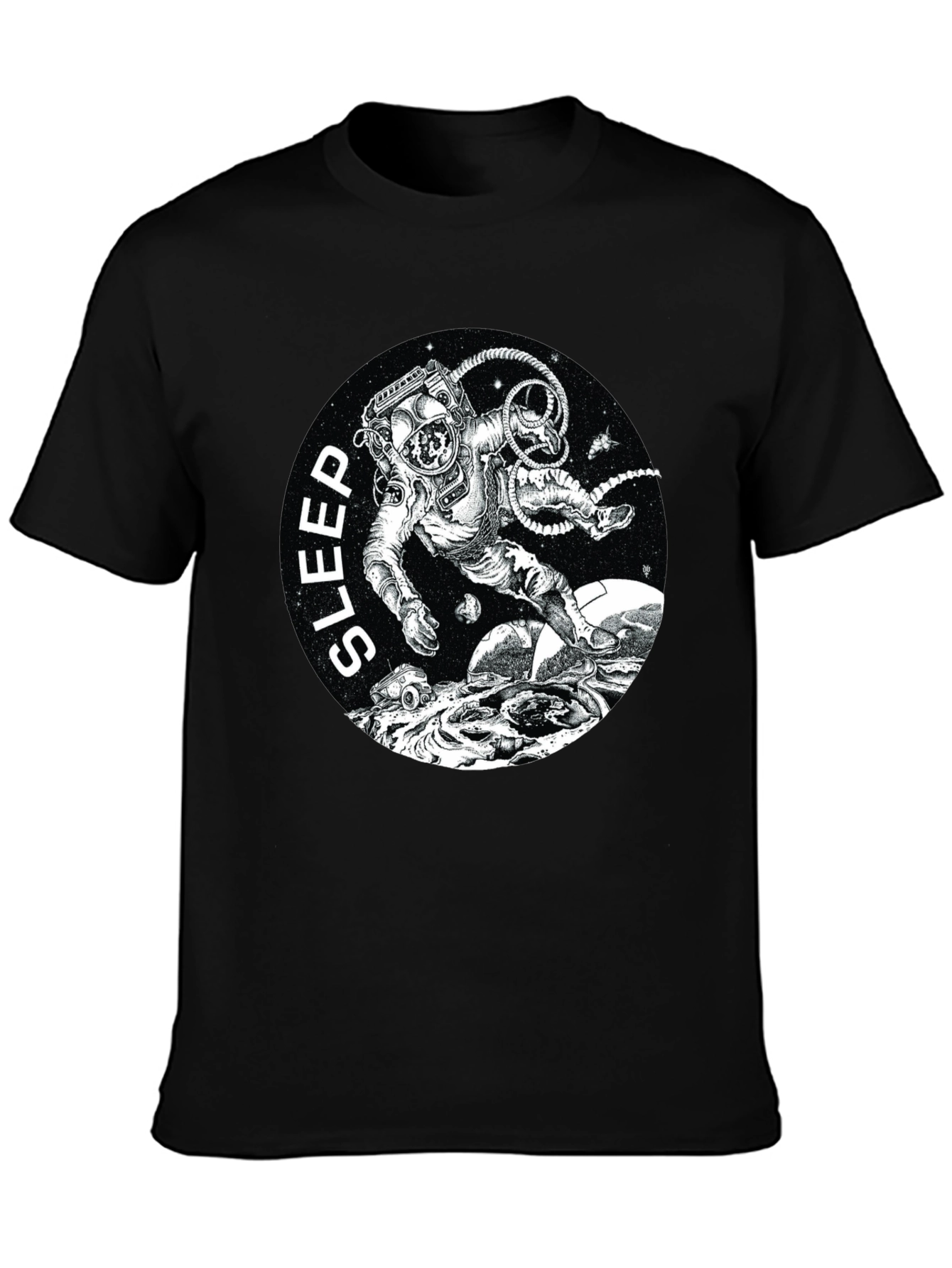 Sleep Astronaut Black T-Shirt