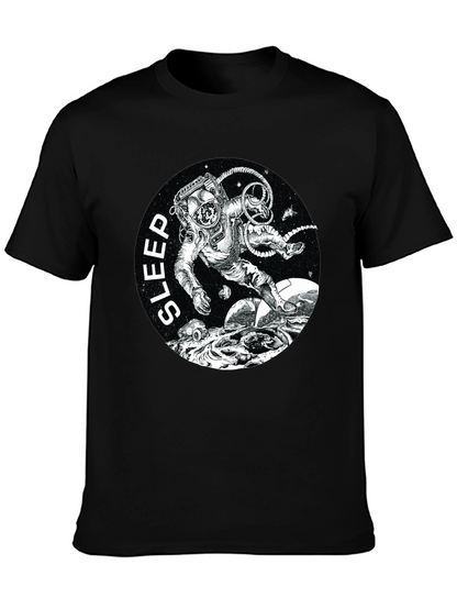 Sleep Astronaut Black T-Shirt