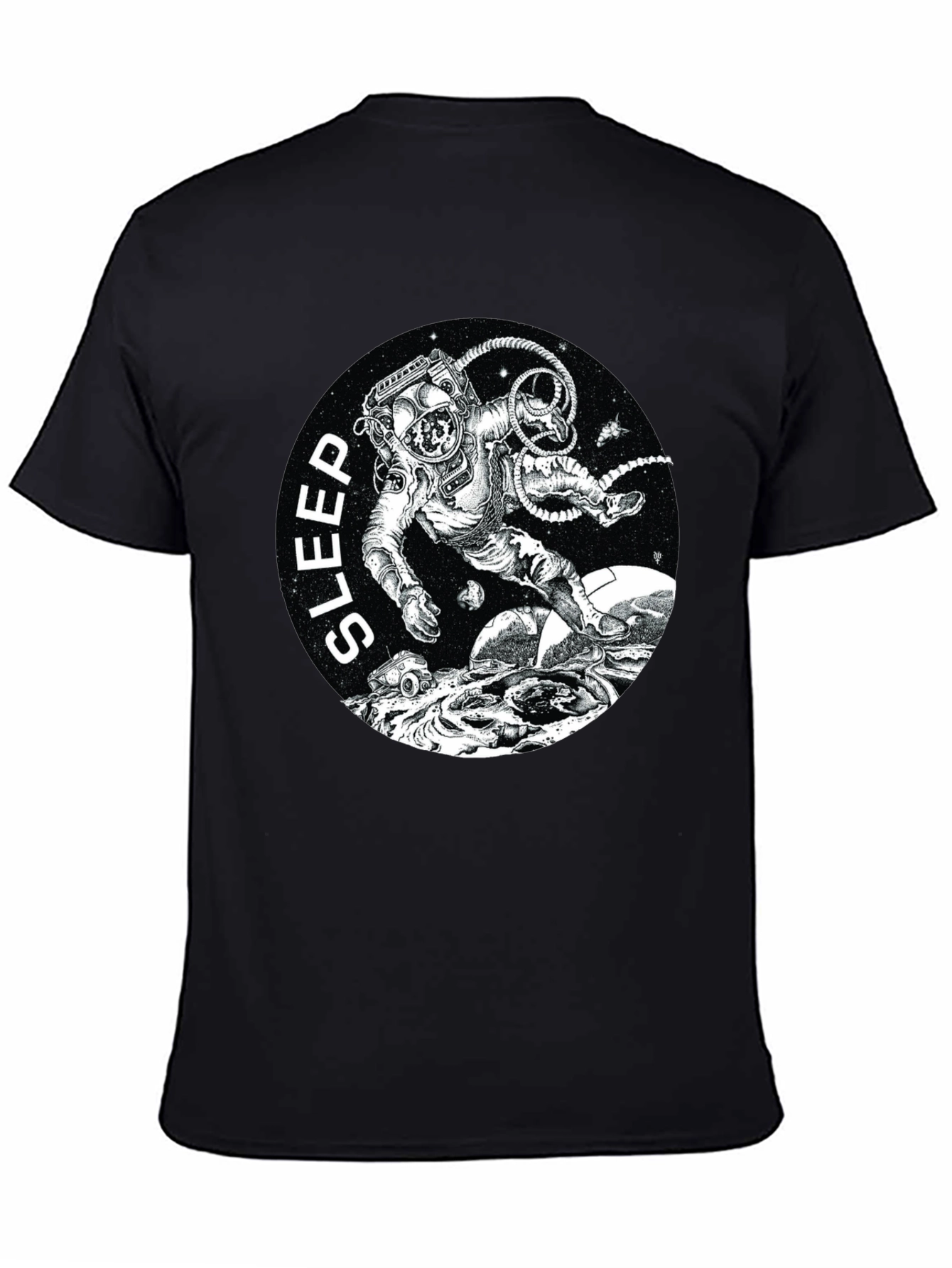 Sleep Astronaut Black T-Shirt