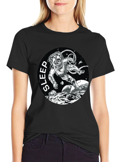 Sleep Astronaut Black T-Shirt