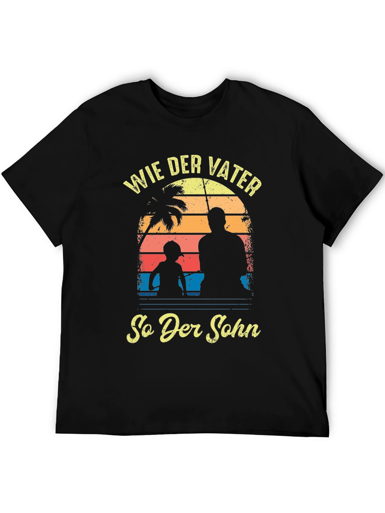 Wie Der Vater So Der Sohn Black T-Shirt
