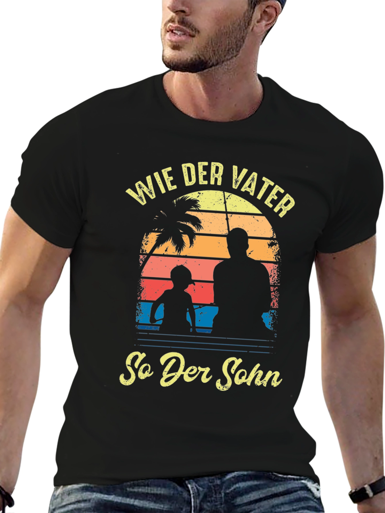 Wie Der Vater So Der Sohn Black T-Shirt