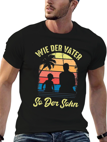 Wie Der Vater So Der Sohn Black T-Shirt