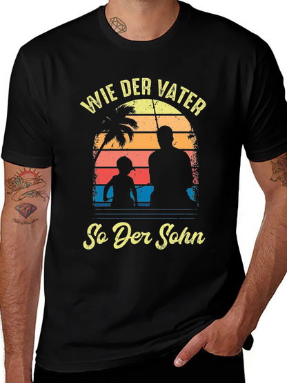 Wie Der Vater So Der Sohn Black T-Shirt