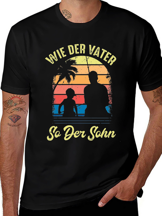 Wie Der Vater So Der Sohn Black T-Shirt