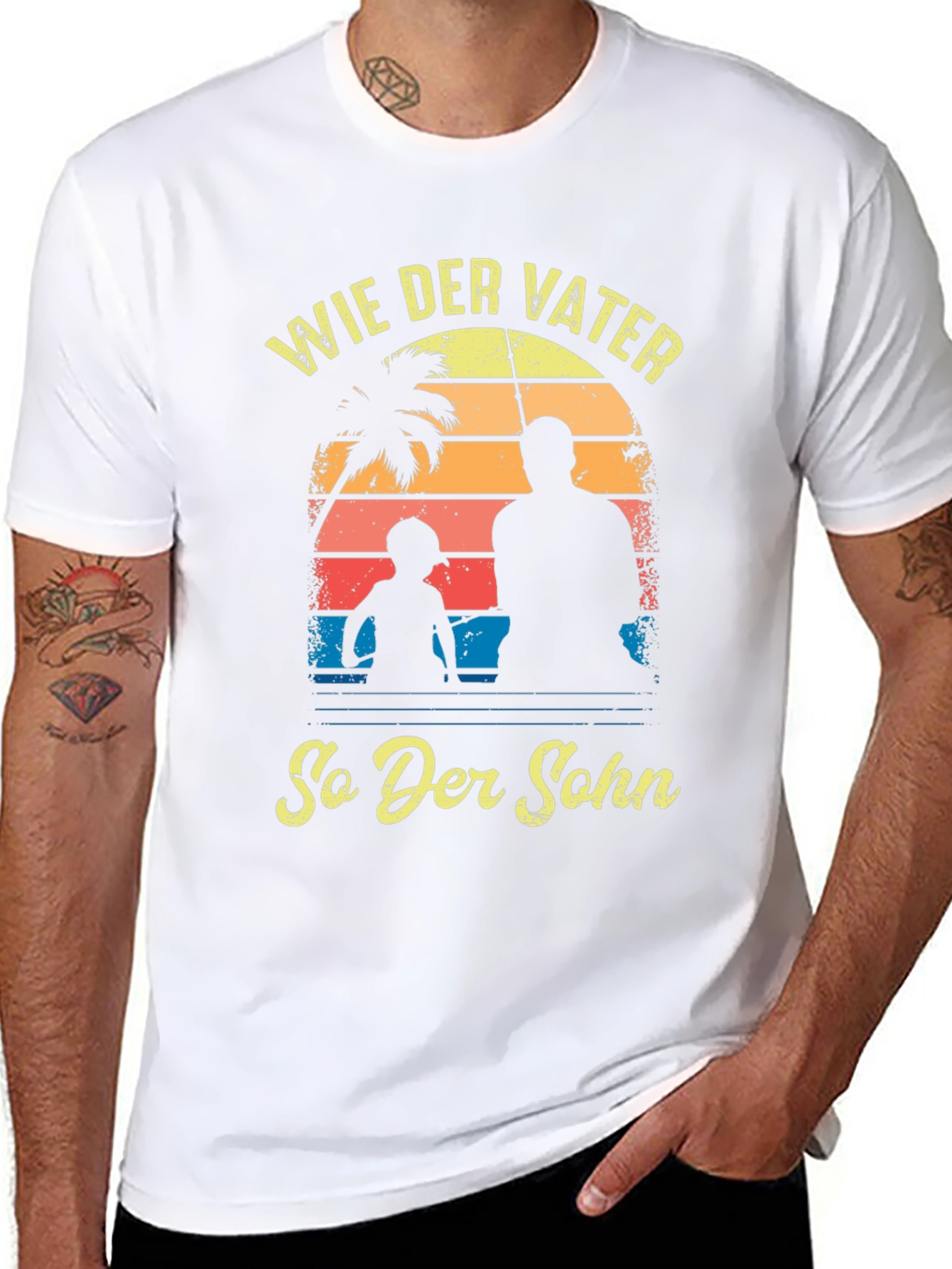 Wie Der Vater So Der Sohn Black T-Shirt
