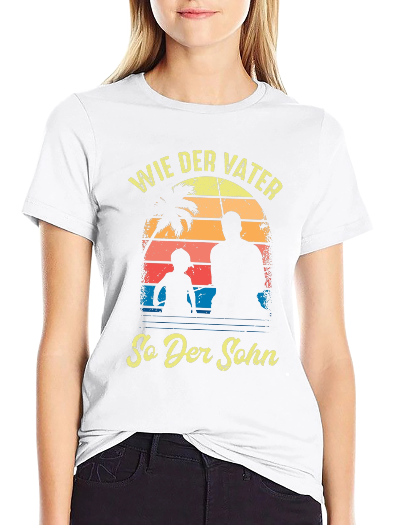 Wie Der Vater So Der Sohn Black T-Shirt