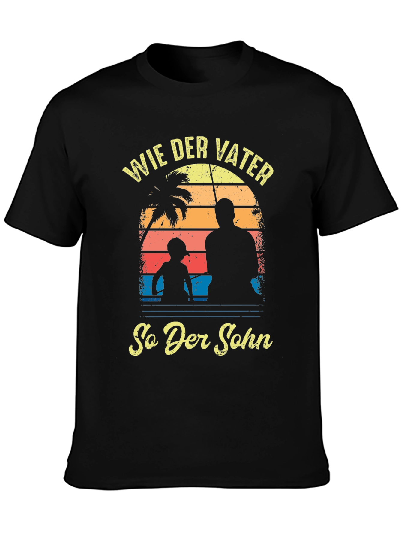 Wie Der Vater So Der Sohn Black T-Shirt