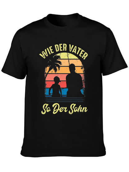 Wie Der Vater So Der Sohn Black T-Shirt