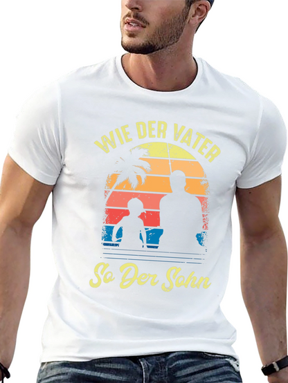 Wie Der Vater So Der Sohn Black T-Shirt