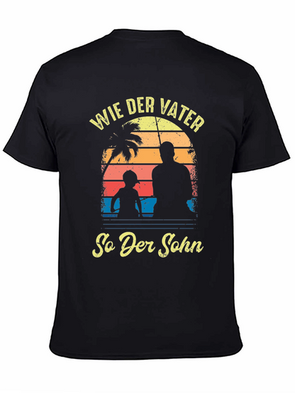 Wie Der Vater So Der Sohn Black T-Shirt
