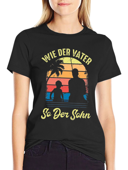 Wie Der Vater So Der Sohn Black T-Shirt