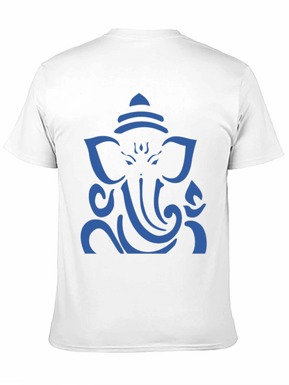 Ganesh Graphic T-Shirt - Black Cotton Blend Tee