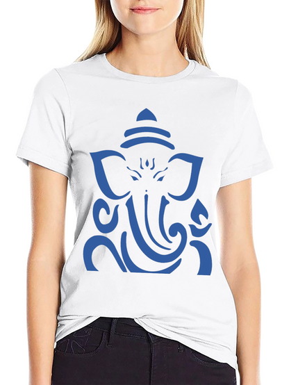 Ganesh Graphic T-Shirt - Black Cotton Blend Tee