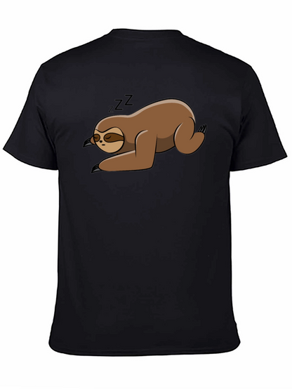 Sleeping Sloth Black T-Shirt