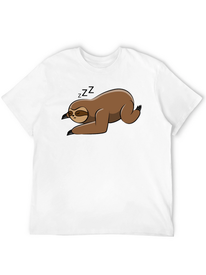Sleeping Sloth Black T-Shirt