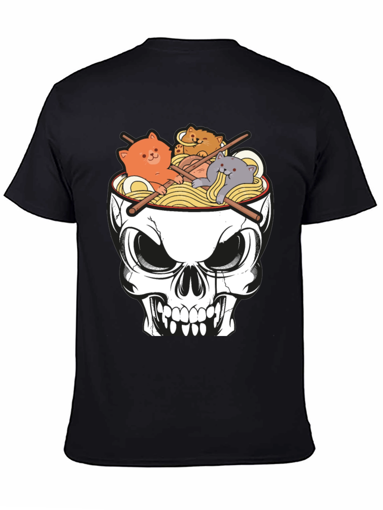 Skull Ramen Cat T-Shirt