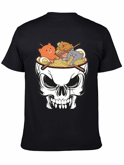 Skull Ramen Cat T-Shirt