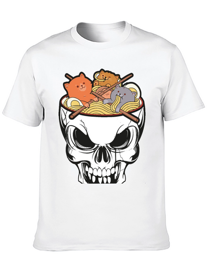 Skull Ramen Cat T-Shirt
