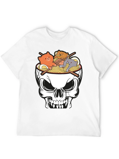 Skull Ramen Cat T-Shirt