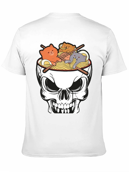 Skull Ramen Cat T-Shirt