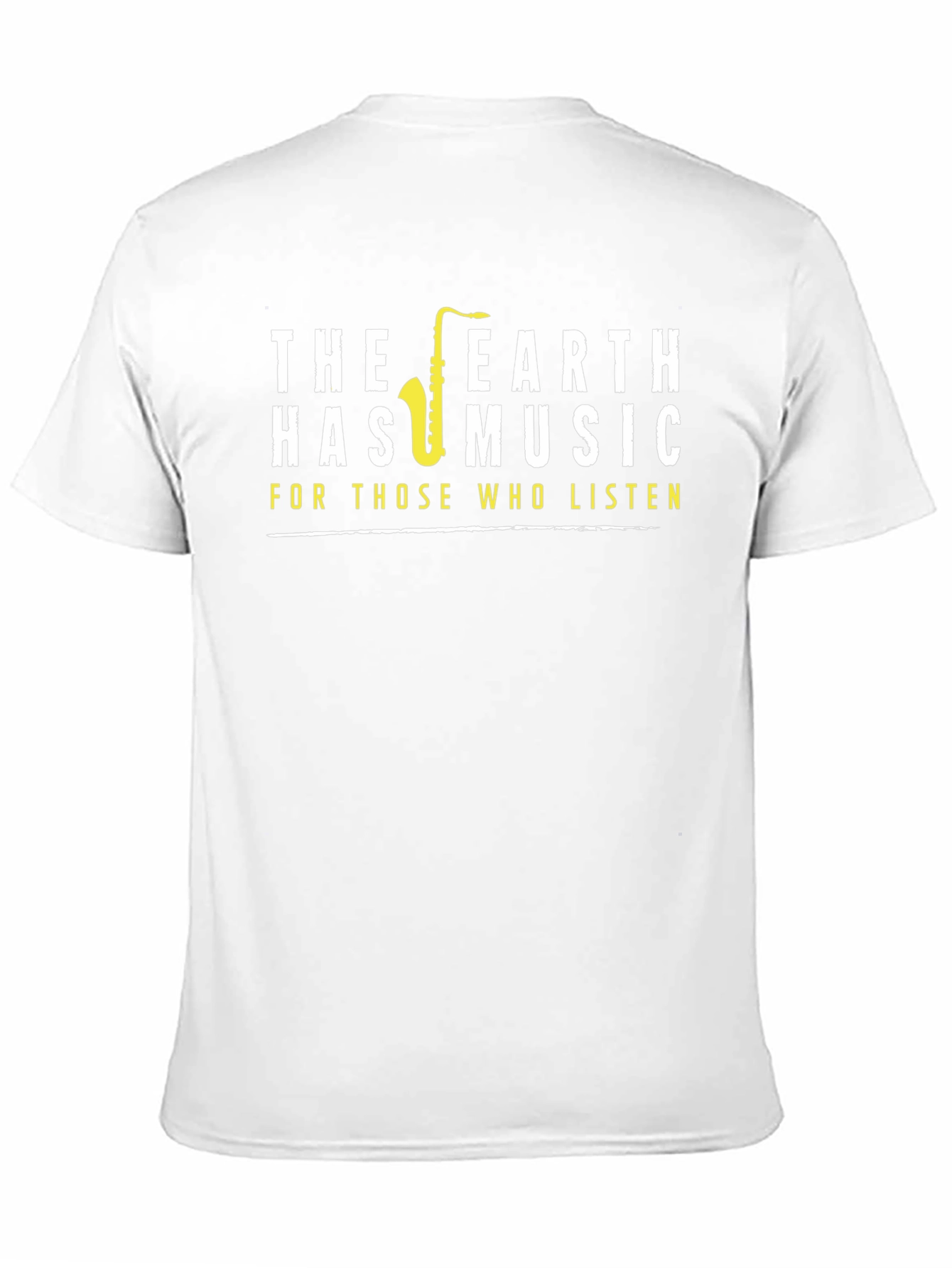 Earth Has Music T-Shirt - Saxophone Design
