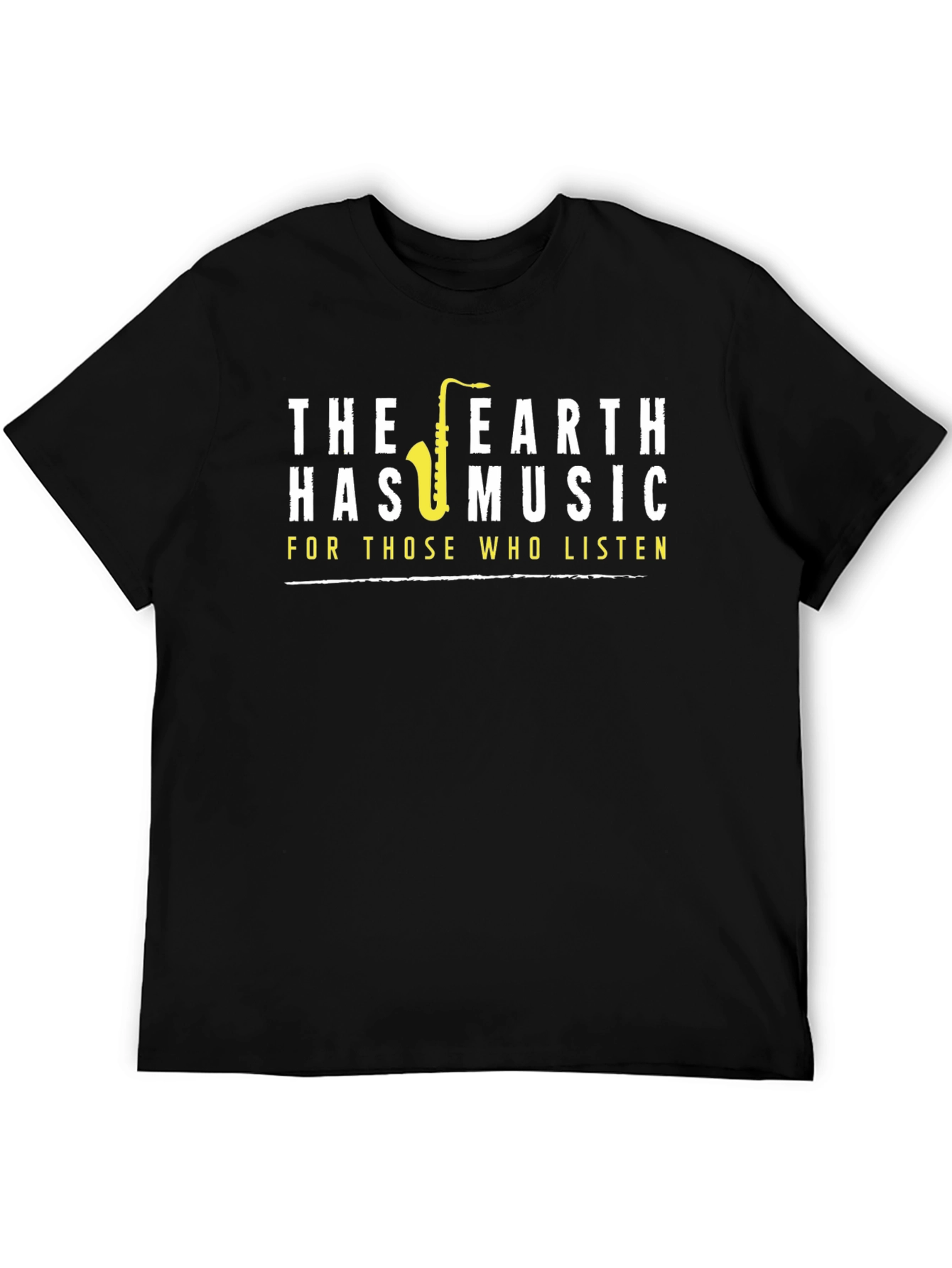 Earth Has Music T-Shirt - Saxophone Design