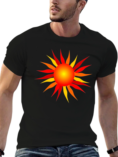 Radiant Sun Graphic T-Shirt - Black