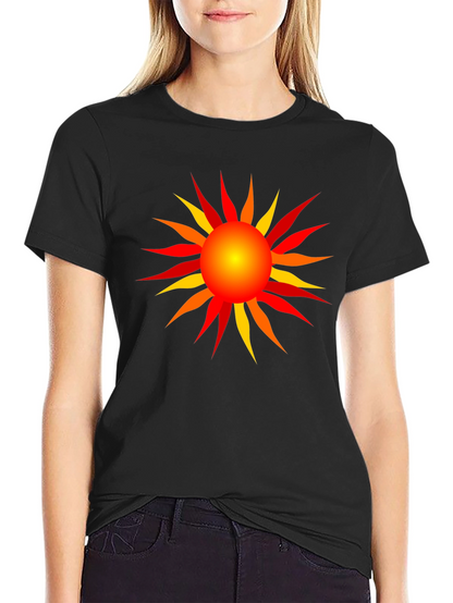 Radiant Sun Graphic T-Shirt - Black