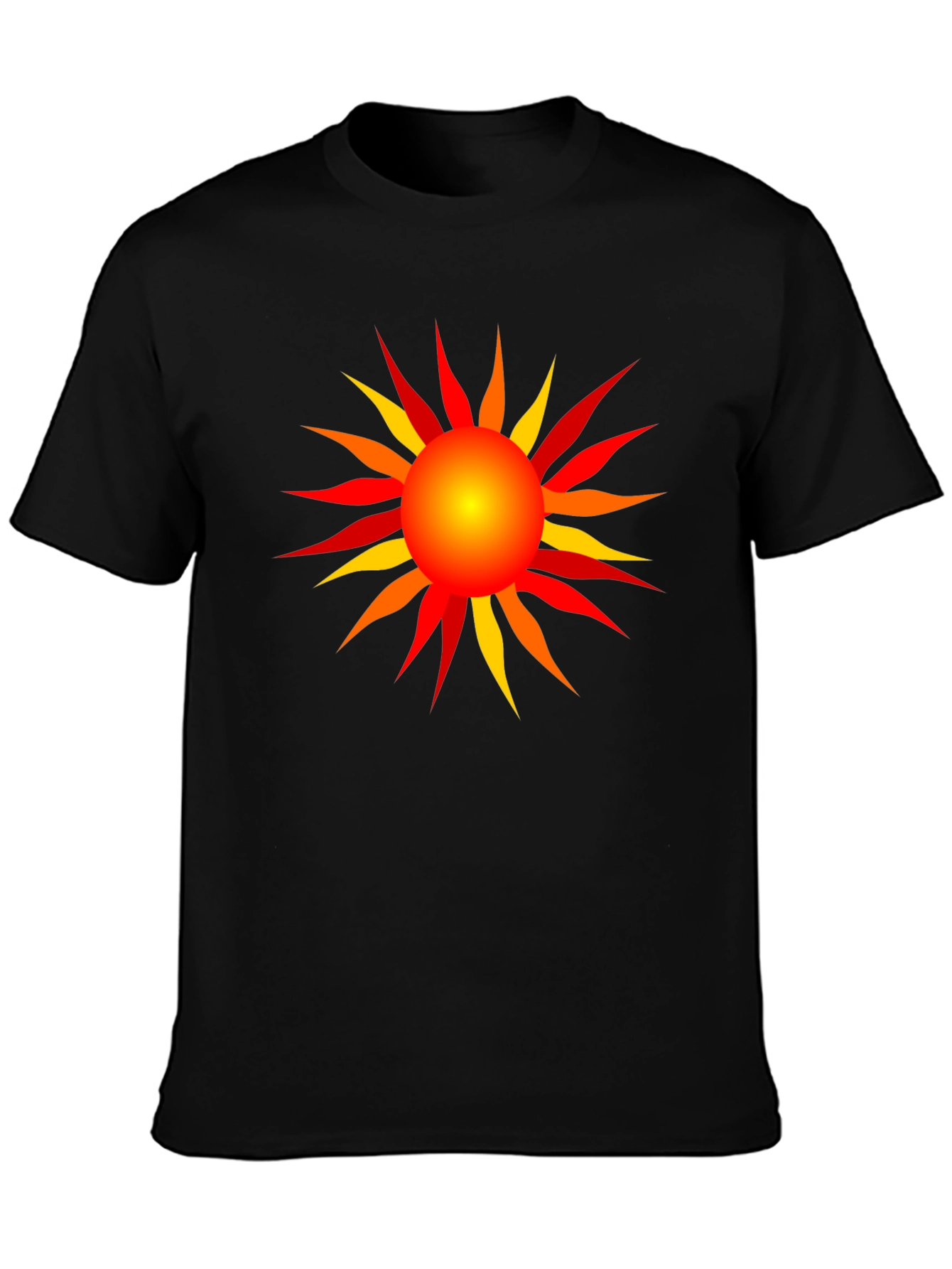 Radiant Sun Graphic T-Shirt - Black